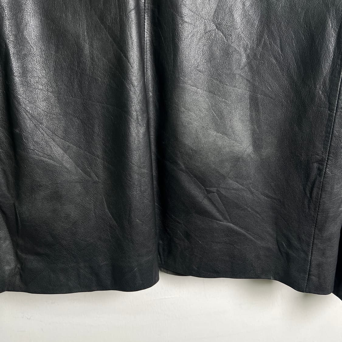 더 수트 컴퍼니 블랙 플랩 포켓 가죽 자켓 M 상품이미지6