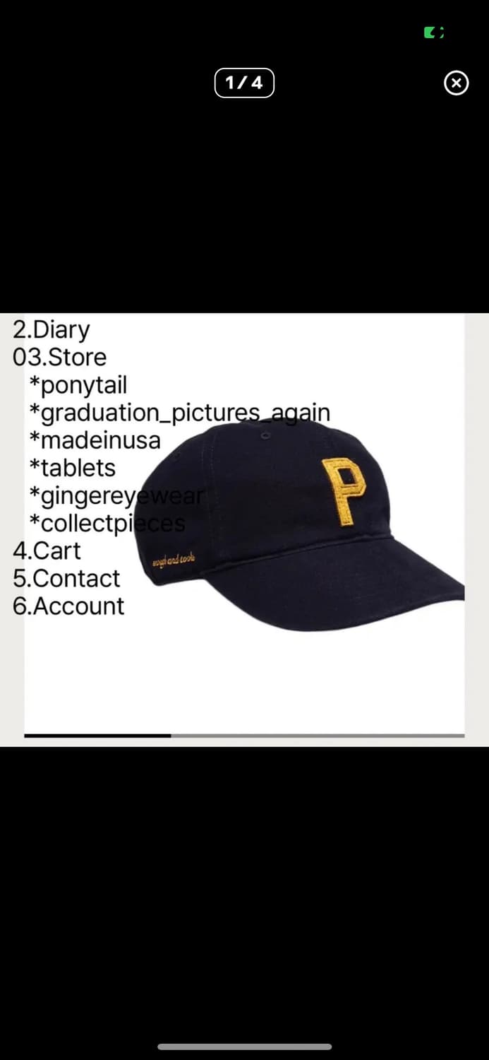 테프스토어 모자 네이비 상품이미지1