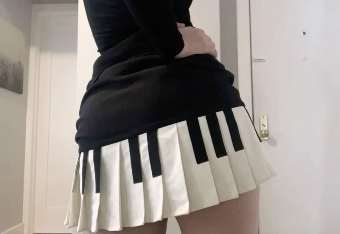 Moschino 90’s Piano Pleats Skirt *Rare 상품이미지3