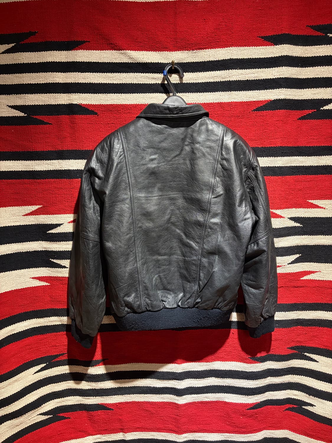 Cowhide leather bomber jacket / 소가죽 봄버 상품이미지2