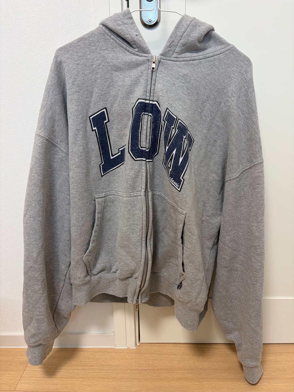 로우클래식 소프트 스웨트 후드집업 (그레이) 상품이미지5