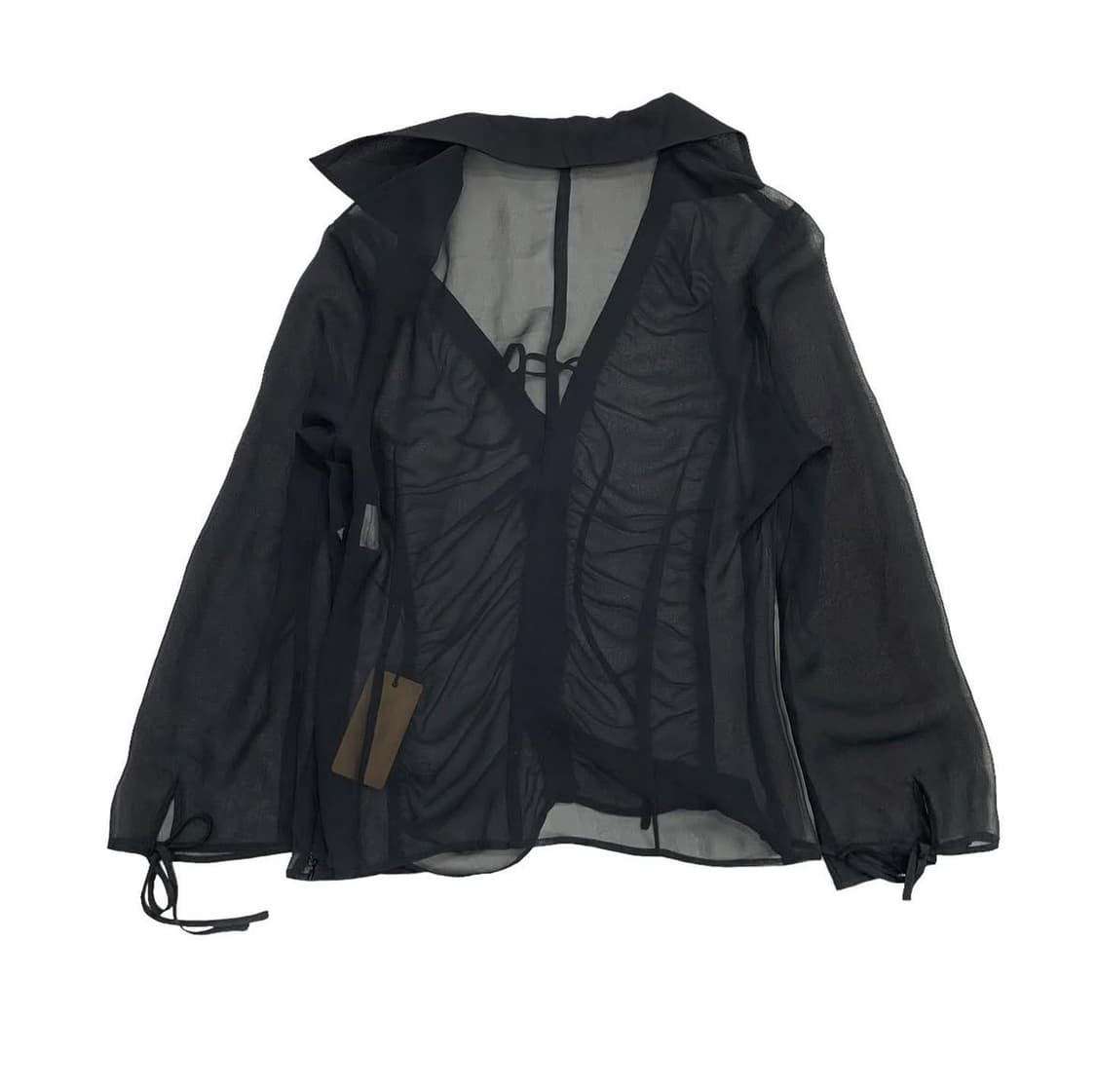 빈티지 시스루 블라우스 셔츠 상품이미지2