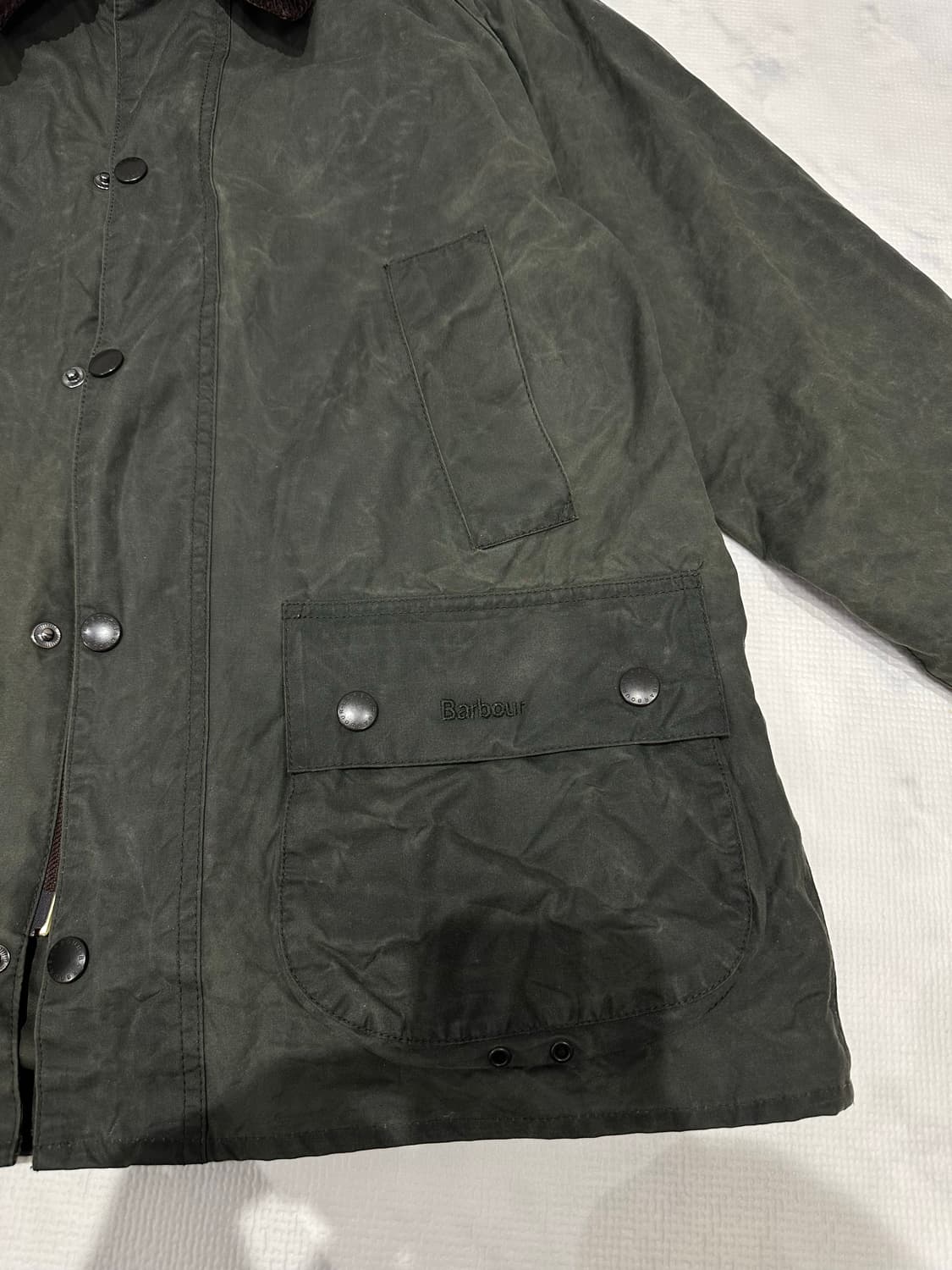 바버 비데일 왁스 자켓 세이지 38 사이즈 상품이미지2