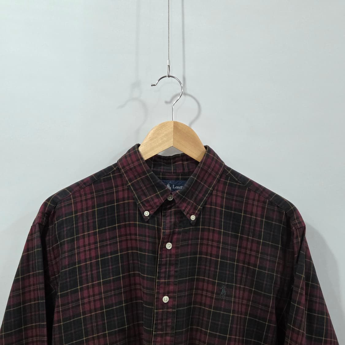 폴로랄프로렌 버튼다운 체크셔츠 M 상품이미지2