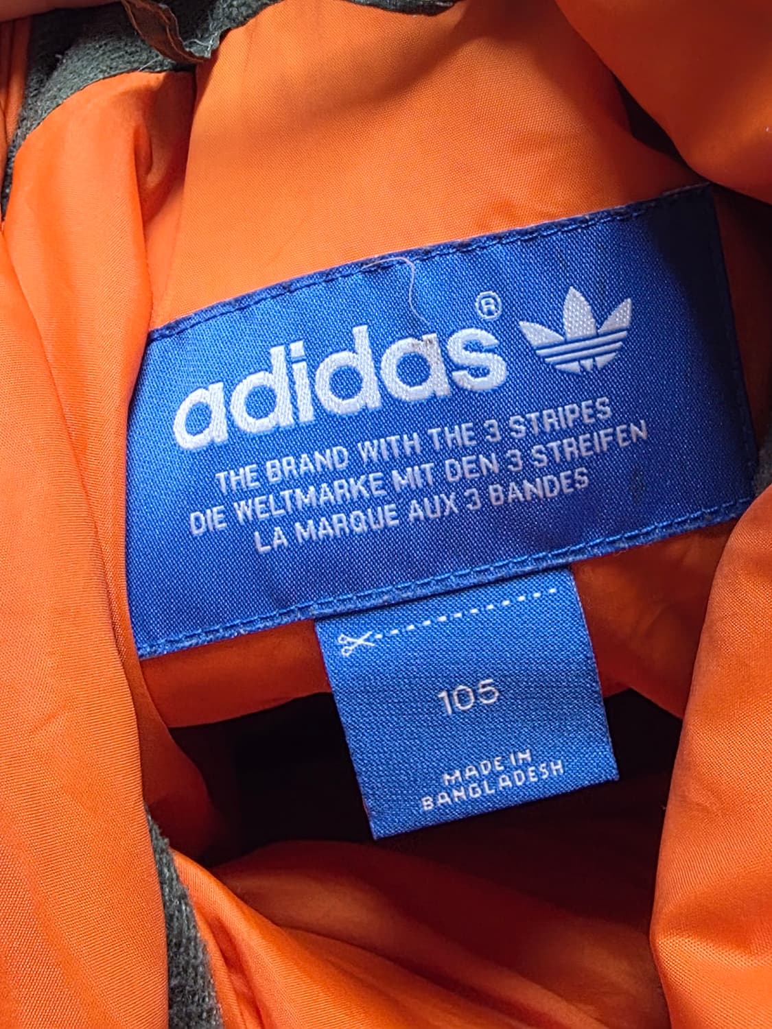 아디다스 카키  오렌지 오리털패딩조끼 95 66 54 상품이미지4