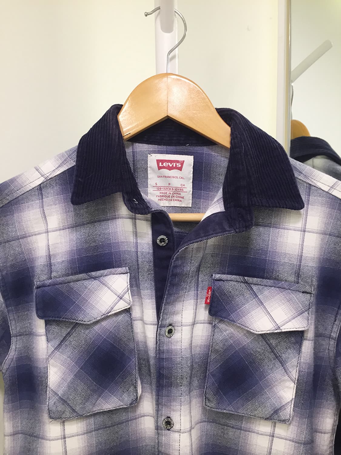 여성 리바이스 7부 체크셔츠 95 상품이미지4