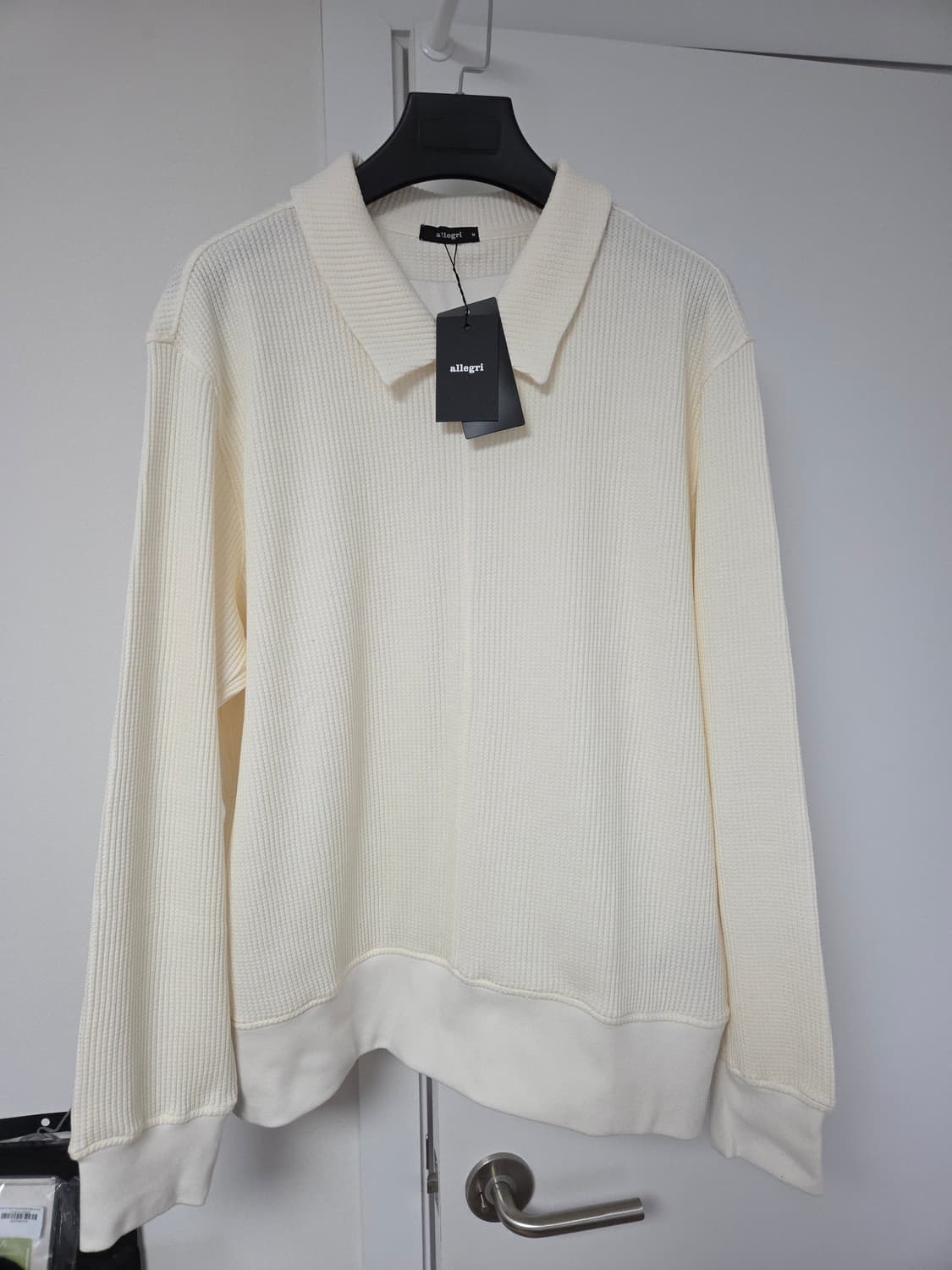 [새상품] 알레그리 오버핏 테리 카라 맨투맨 M 상품이미지2