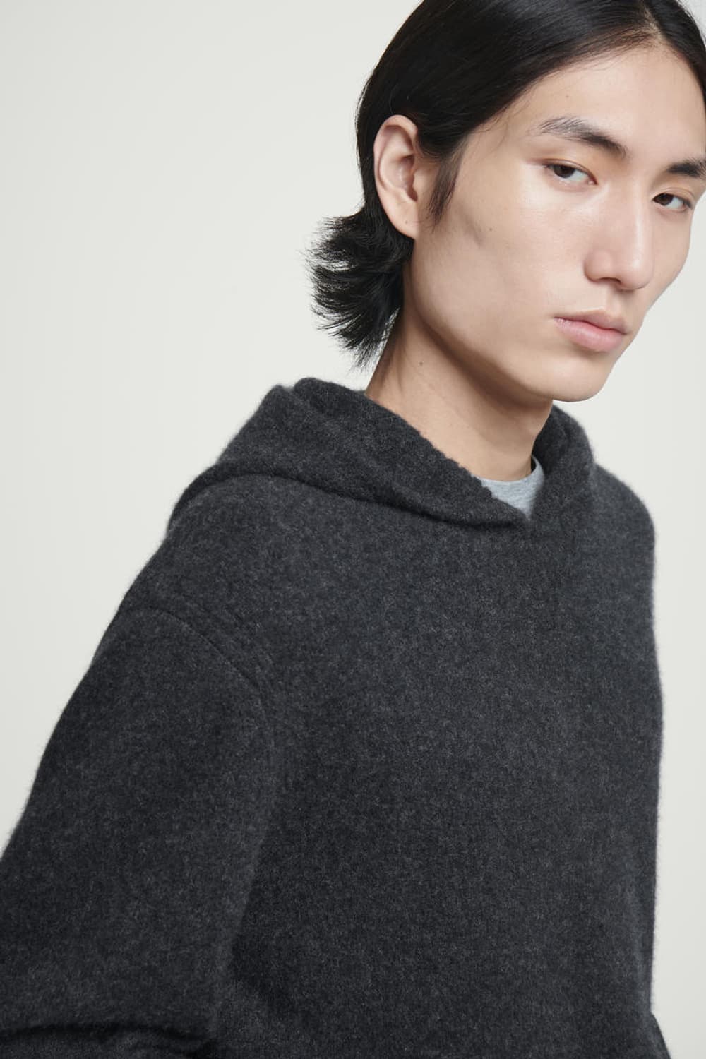 COS 보일드 캐시미어 후드티 M 사이즈 상품이미지5