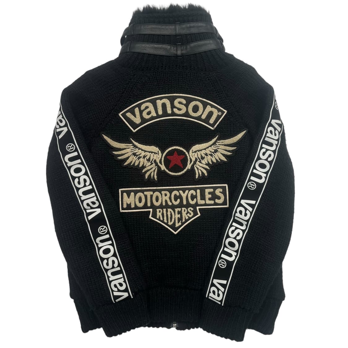 밴슨 레더 윙 로고 코위찬 자켓 M 상품이미지1