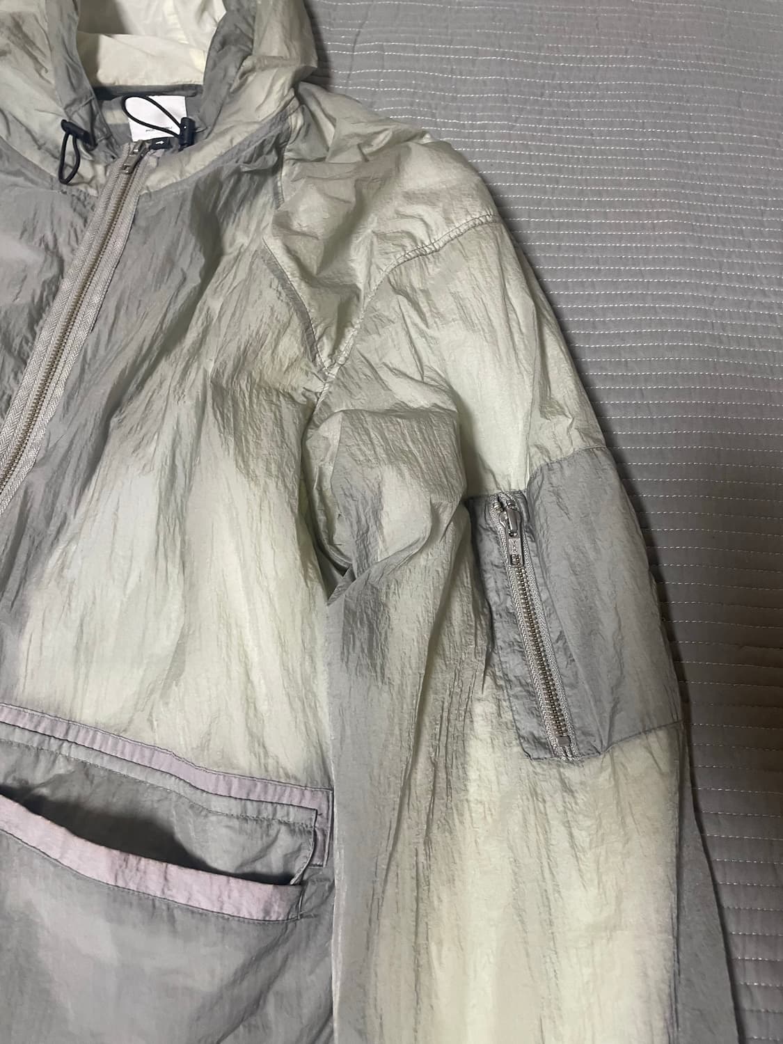 폴리테루 핸드 다이드 파카 그레이 4size 상품이미지2