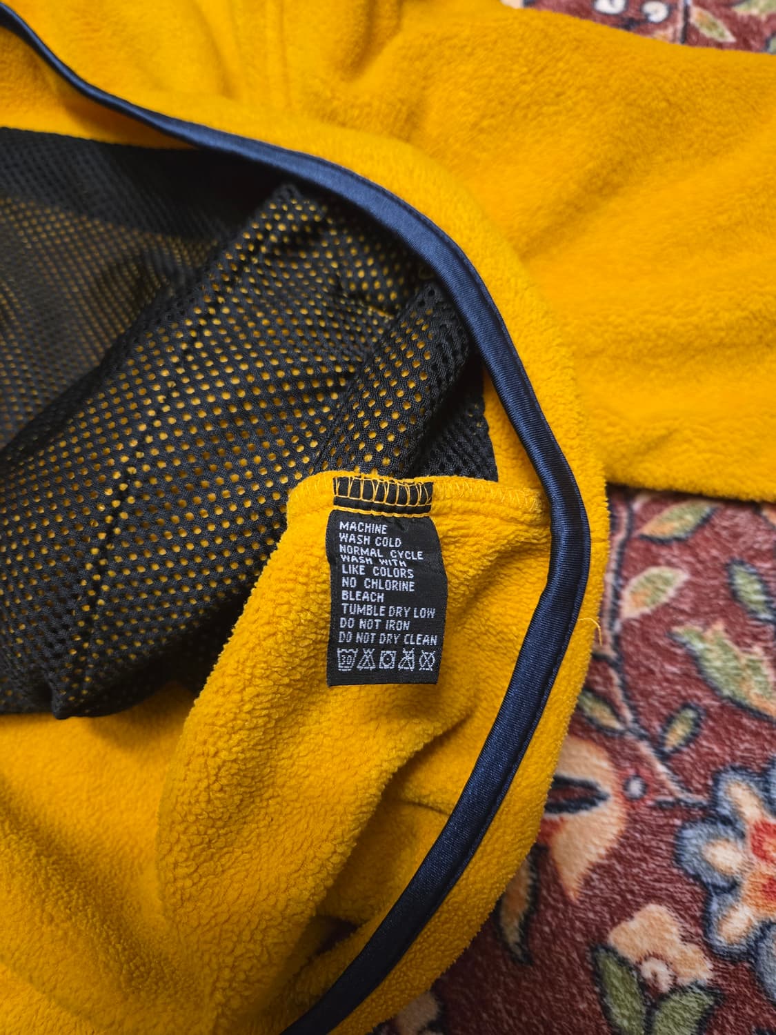 90s 폴로진스 하프집업 후리스 머스타드 XL 상품이미지8