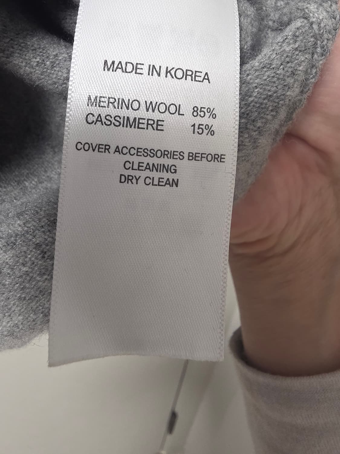 Laine 레인 캐시미어 울 니트 그레이 상품이미지2