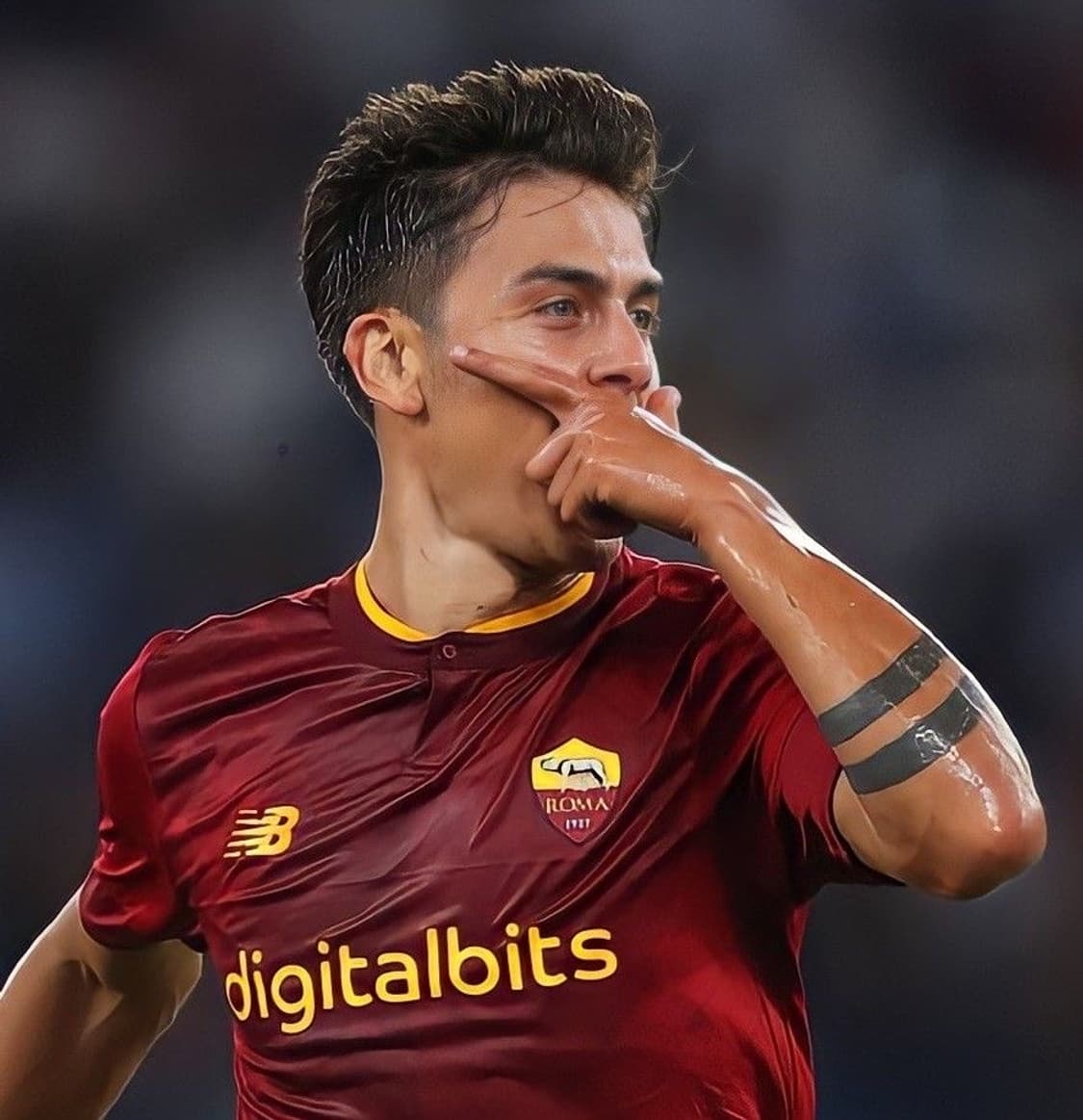 급처 22-23 AS로마 디발라 어센틱 유니폼 M 판매 상품이미지1