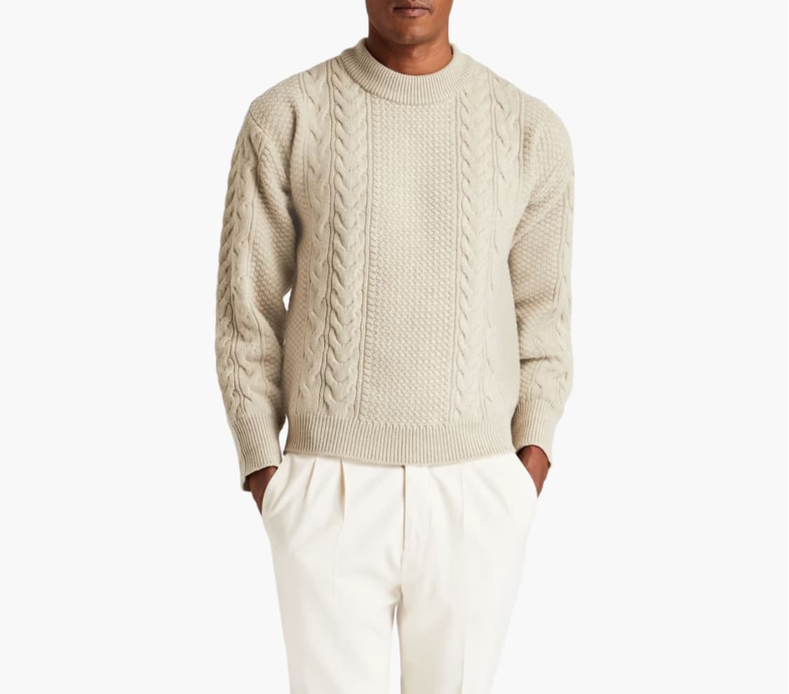 르917 남성 케이블니트 르셉템버 상품이미지2