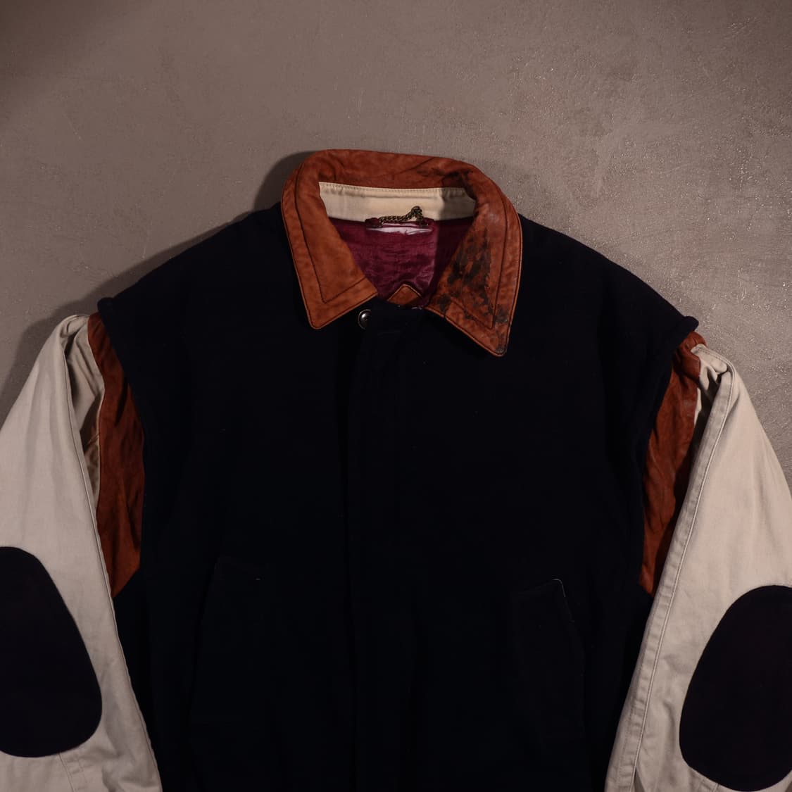 90s 챔피온 울 레더 바시티 자켓 C510 상품이미지3