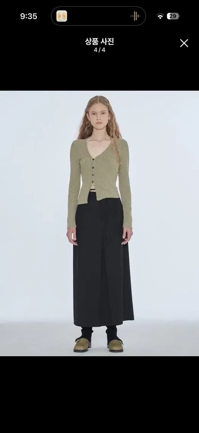 (2회착용) 다이애그널 언발란스 가디건 unbalance v 상품이미지4