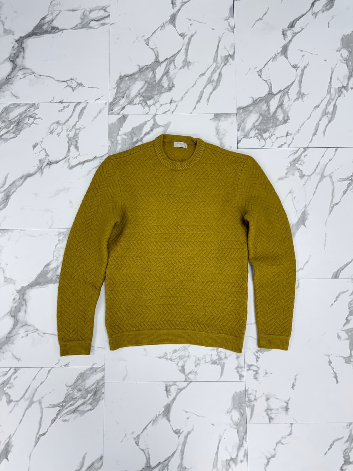 타임옴므 패턴 울 앙고라 니트 상품이미지1