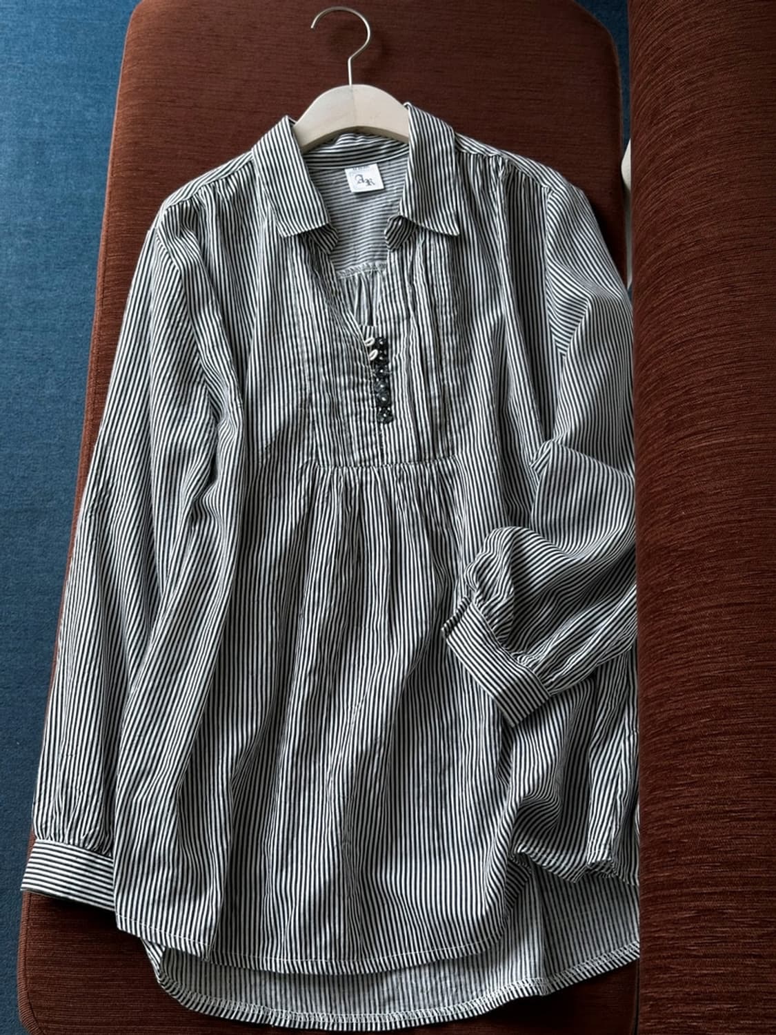 Light cotton poly natural fabric tunic s 상품이미지2