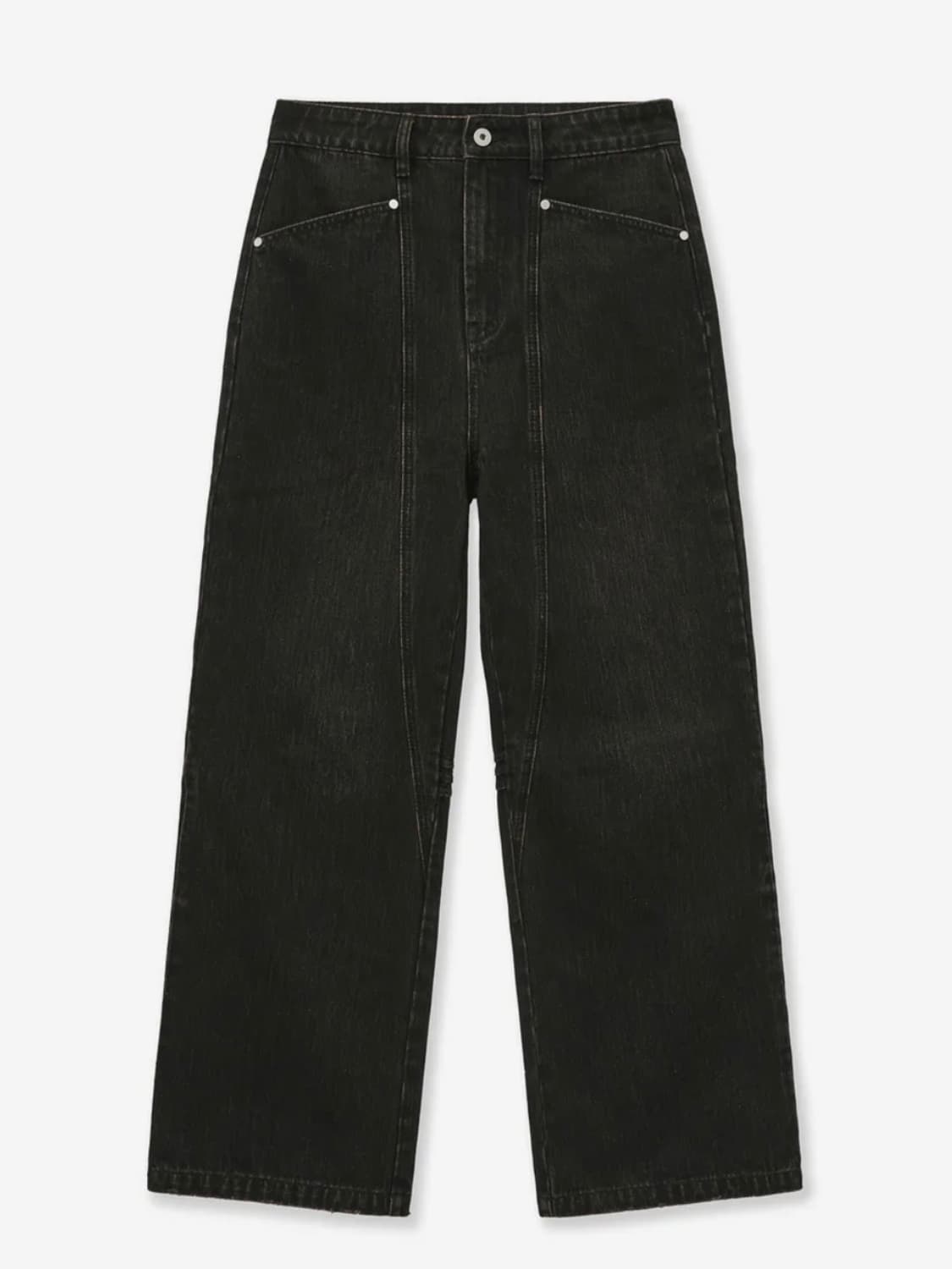 CINCH BACK CURVED JEANS-DARK BROWN 상품이미지2