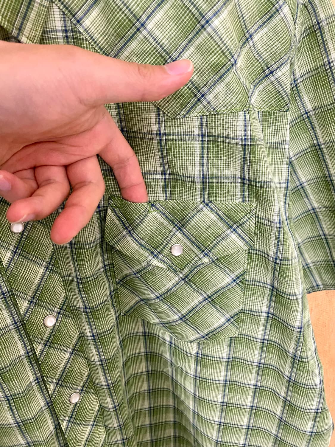 WRANGLER ombre check western shirts 옴브레 상품이미지7