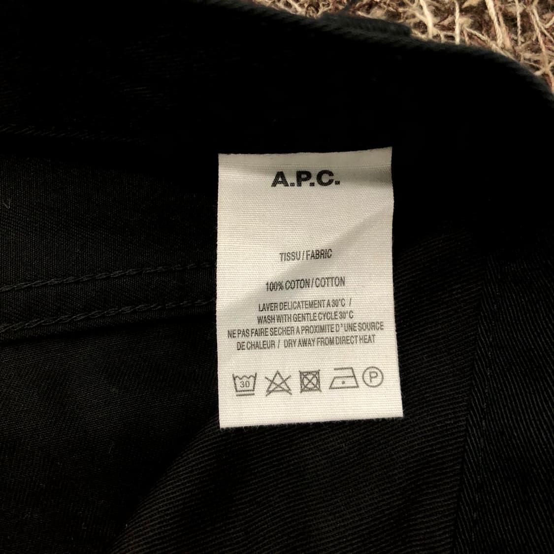  31 APC 아페쎄 블랙 면바지 코튼 팬츠 상품이미지6
