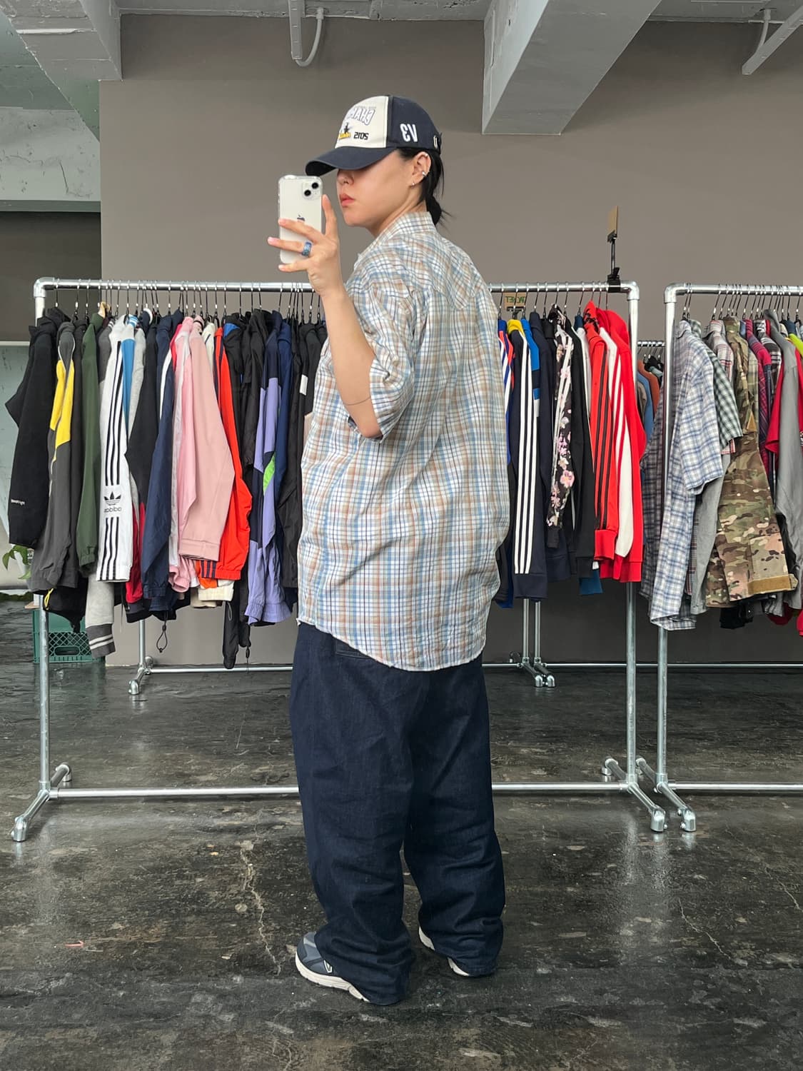 랭글러 웨스턴 체크 반팔 셔츠 상품이미지5