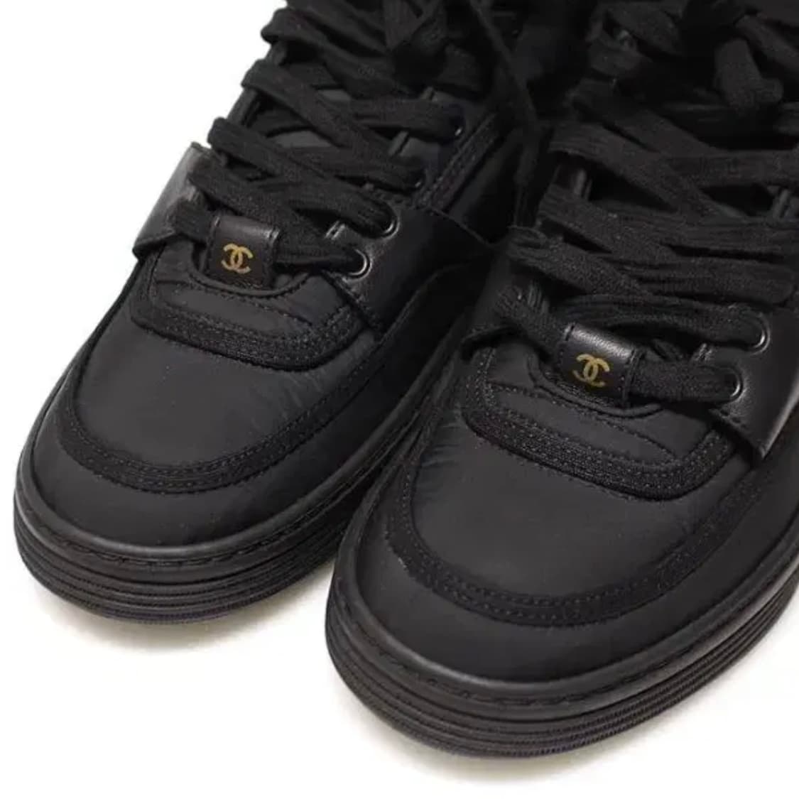 정품) 샤넬 하이탑 블랙 36 상품이미지6