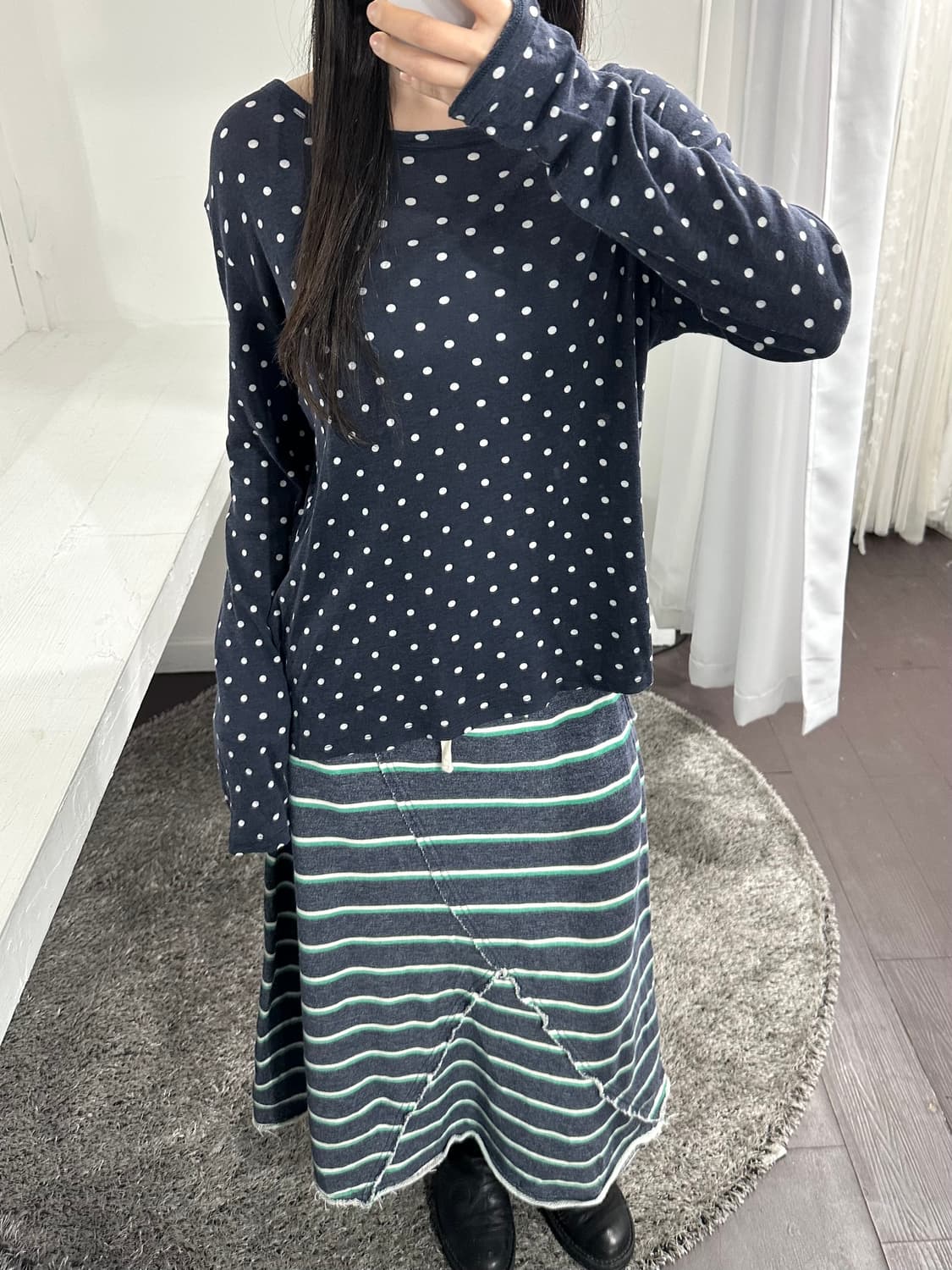 majestic filatures dot button longsleeve 상품이미지3