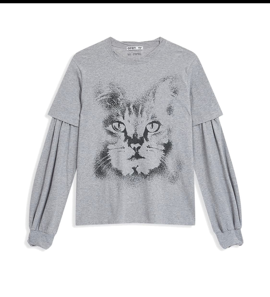 오픈와이와이 레이어드 캣 티셔츠 s 상품이미지1