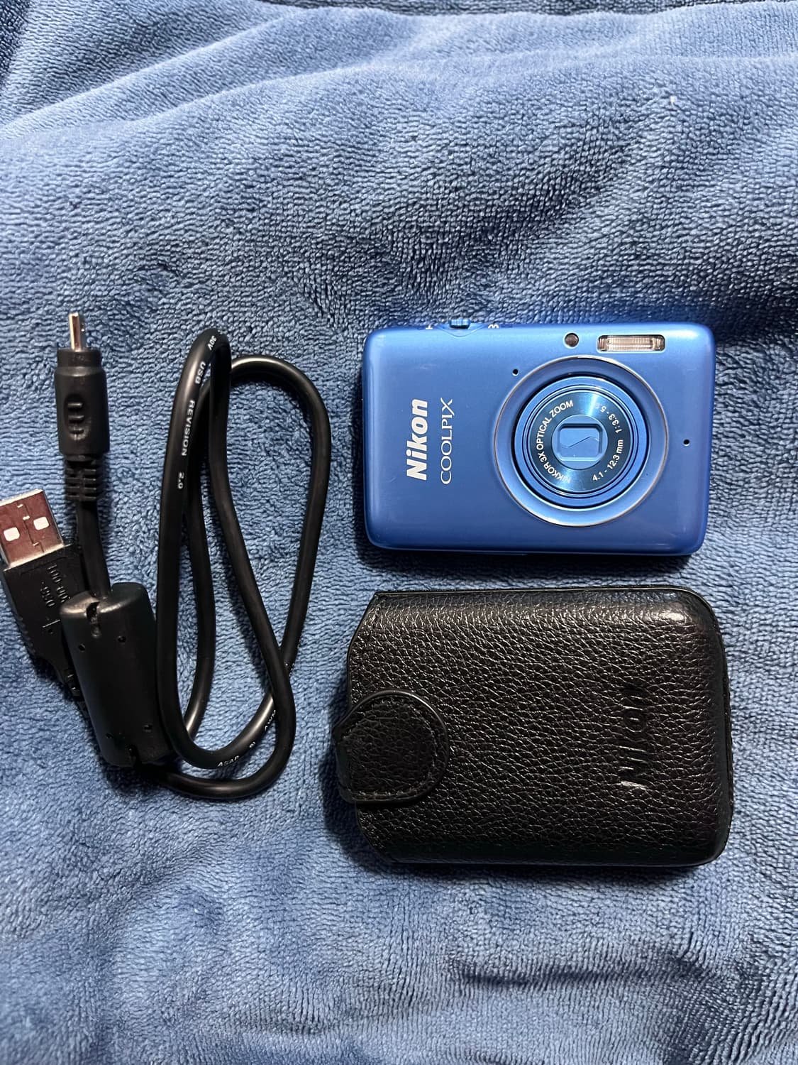 니콘 쿨픽스so2 (희귀) 블루디카 + 가죽케이스+USB 묶어서 팜 상품이미지1