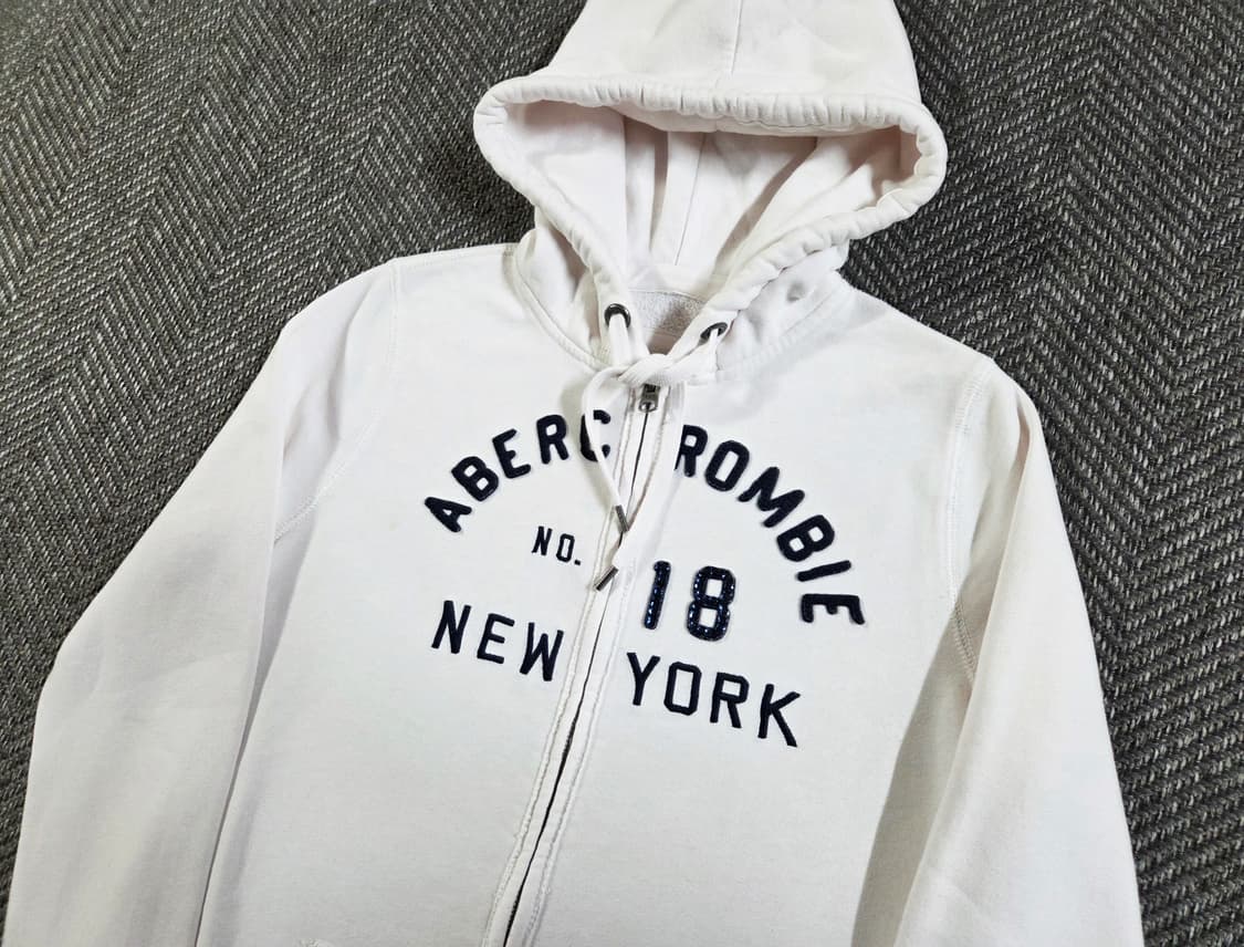 아베크롬비 화이트 후드집업 상품이미지3