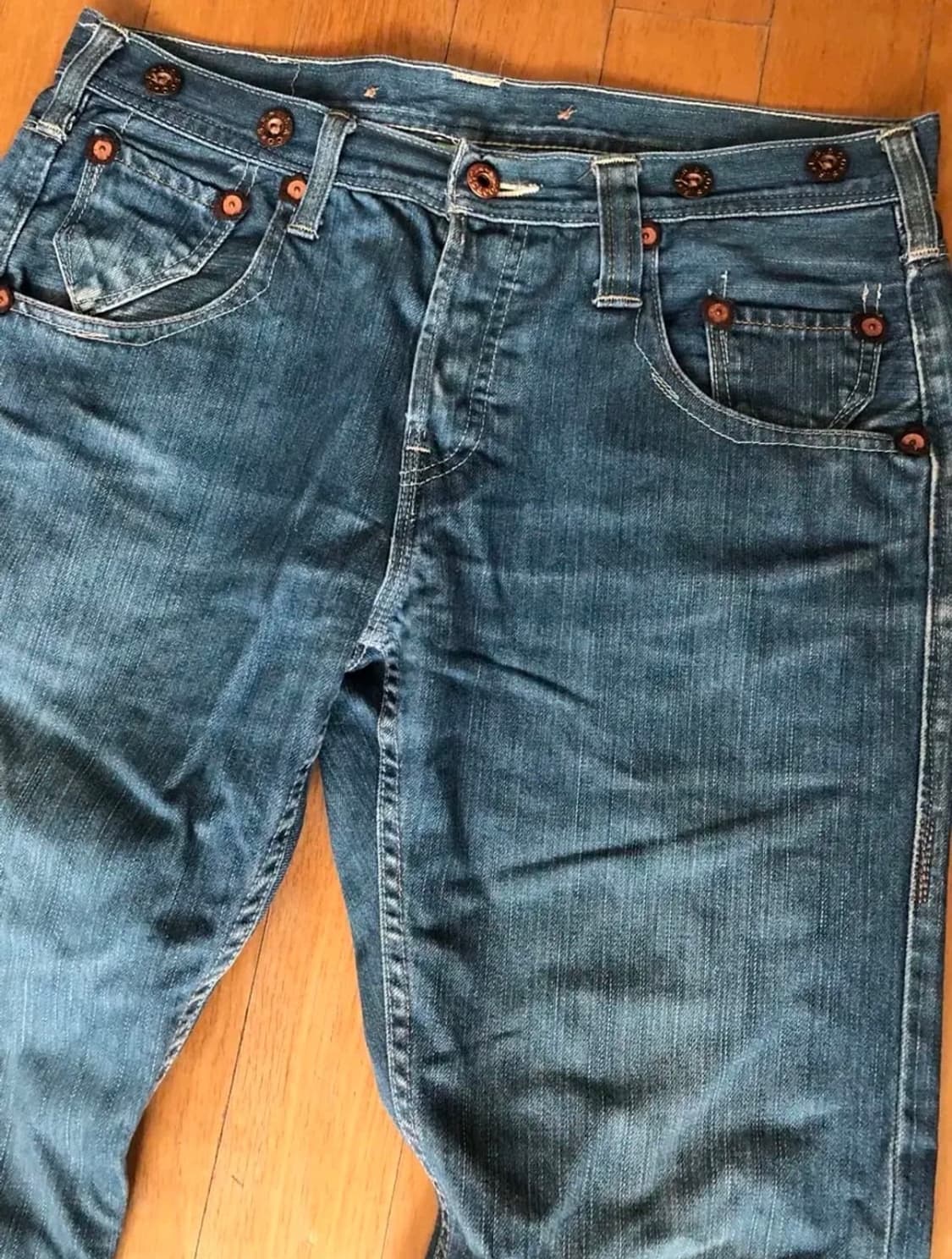 리바이스 522 빈티지 워싱 슬림 스트레이트 핏 데님 32 상품이미지4