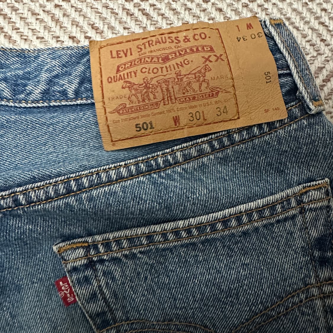 LEVI'S 501 90's usa made jeans 상품이미지3