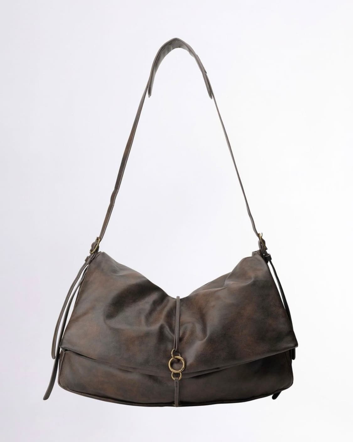 [스컬프터] Folded Slouchy Bag Deep Brown 상품이미지1