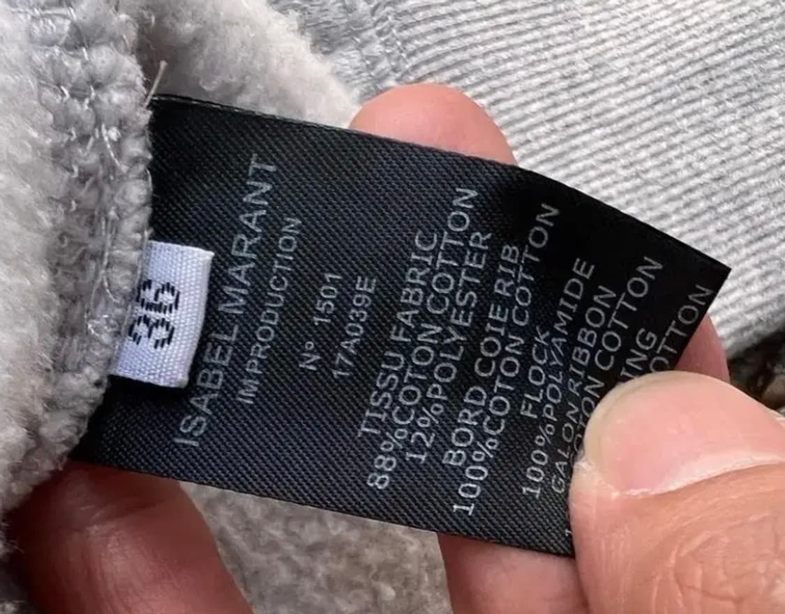 이자벨마랑 에뚜왈 로고 회색 후드티 상품이미지5