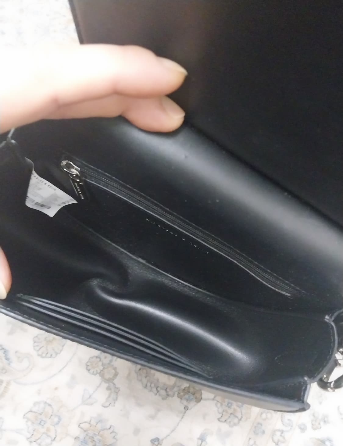 찰스앤키스 새틴 스카프 세미 서클백 상품이미지6