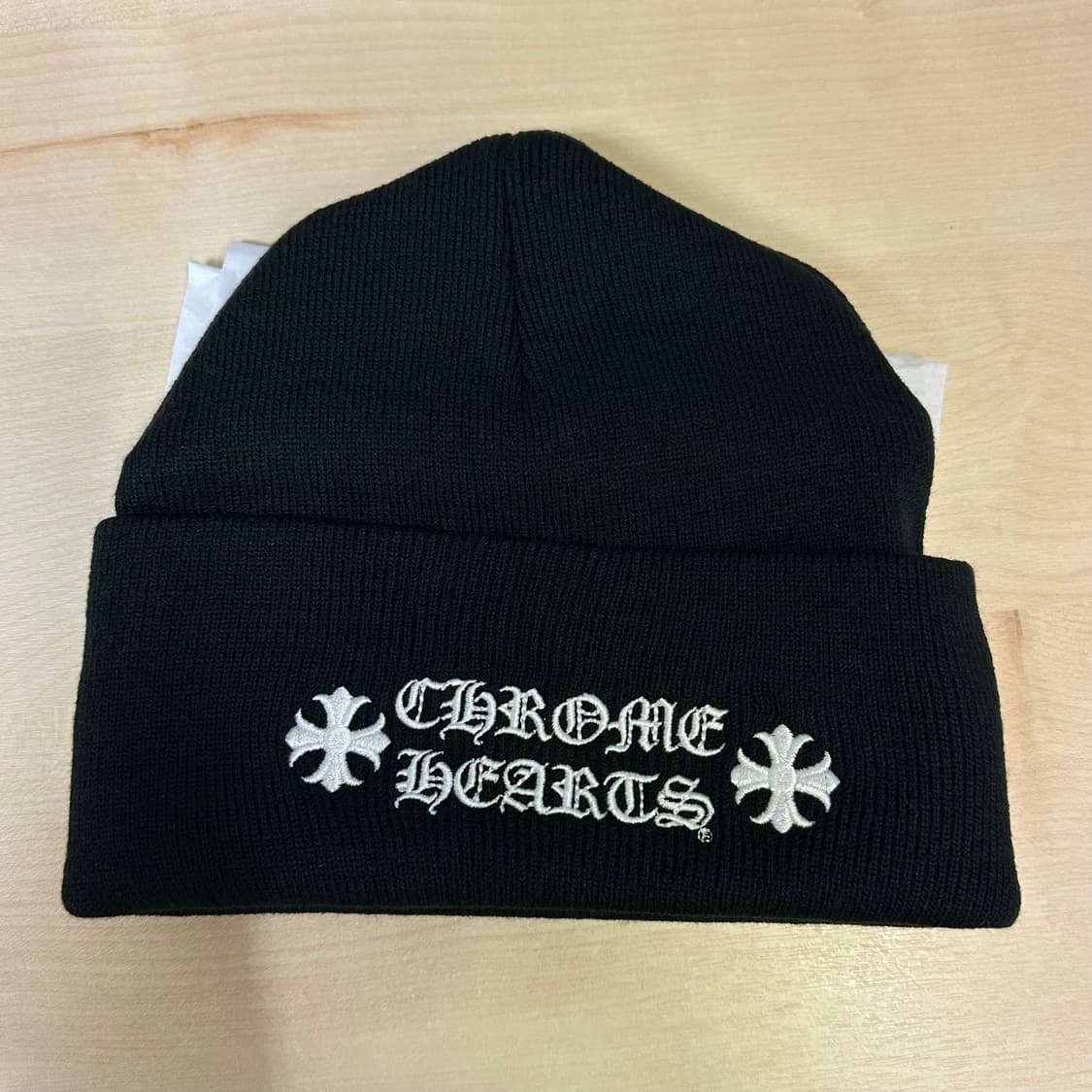 크롬하츠 로고 비니 블랙 상품이미지1