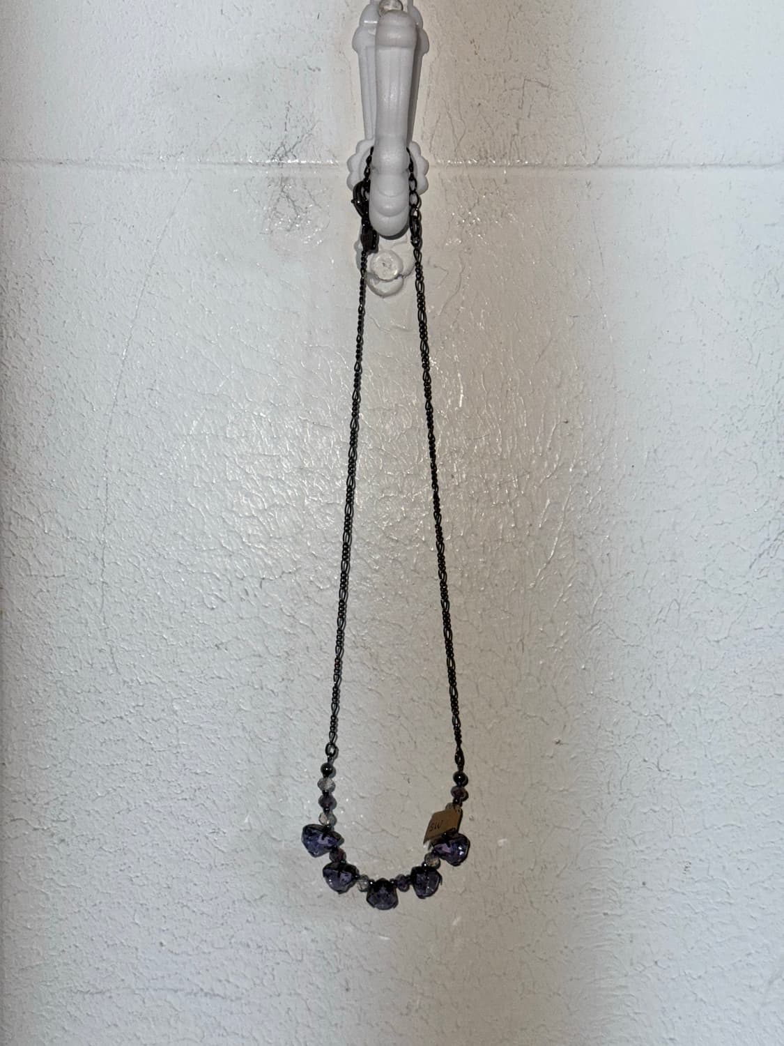 Anna sui 안나수이 퍼플 큐빅 목걸이 상품이미지3