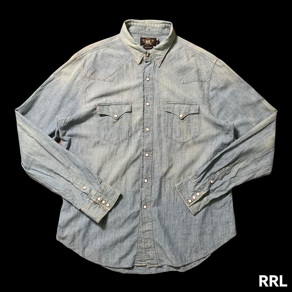 [XL] RRL 더블알엘 데님 웨스턴 셔츠 상품이미지1