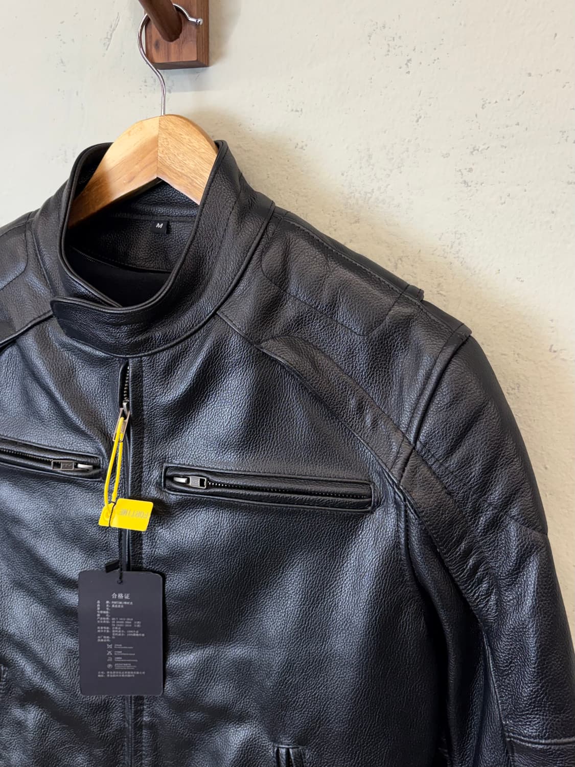 새상품 빈티지 레더 라이더 자켓 상품이미지4