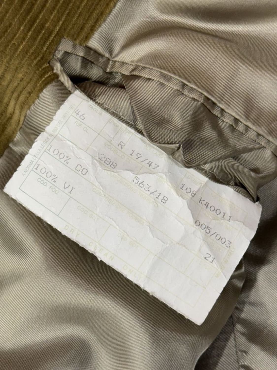 루치아노 바르베라 코듀로이 자켓 상품이미지8