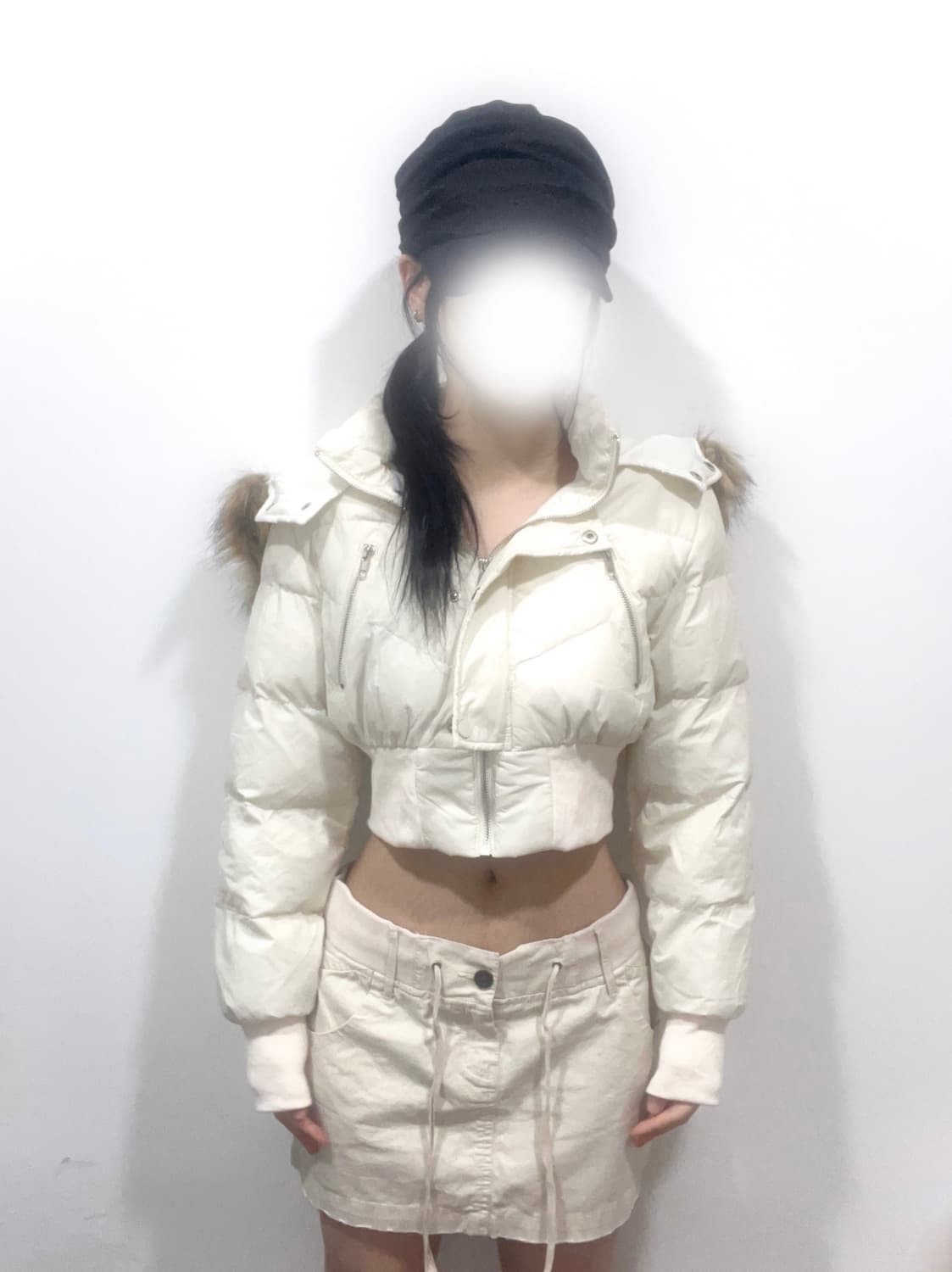 Ivory y2k padded jacket 상품이미지3