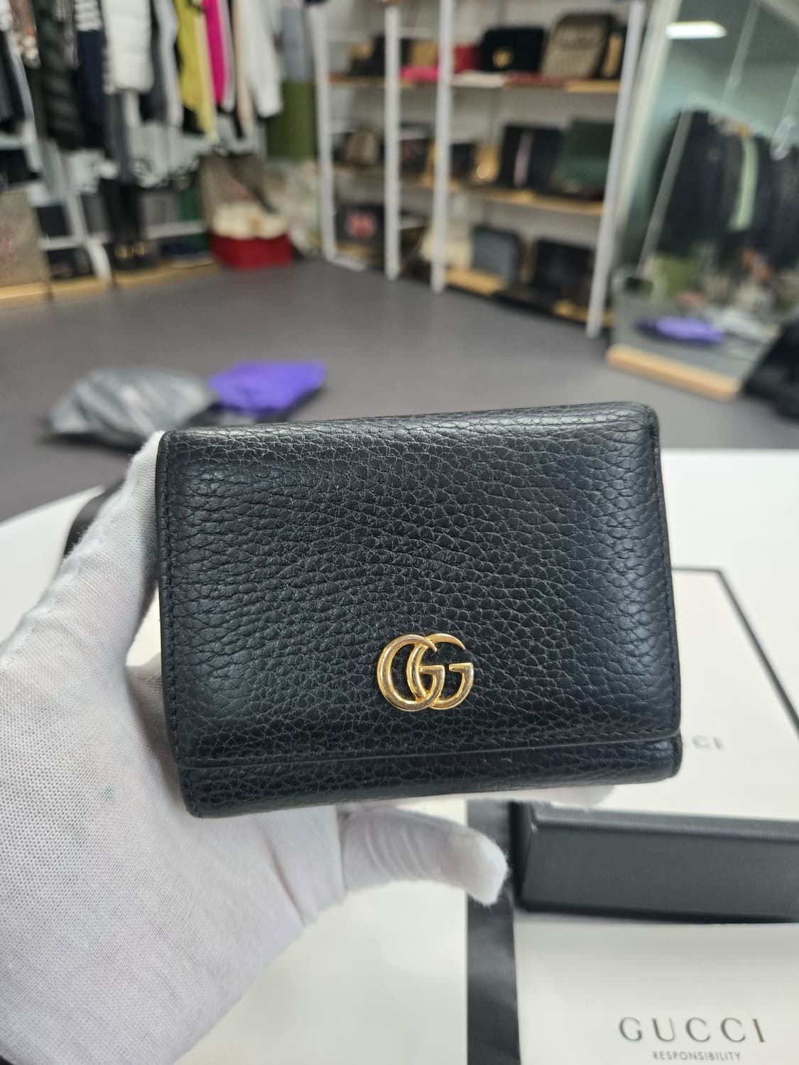 [50%세일] 구찌 마몬트 삼단 중지갑 상품이미지1