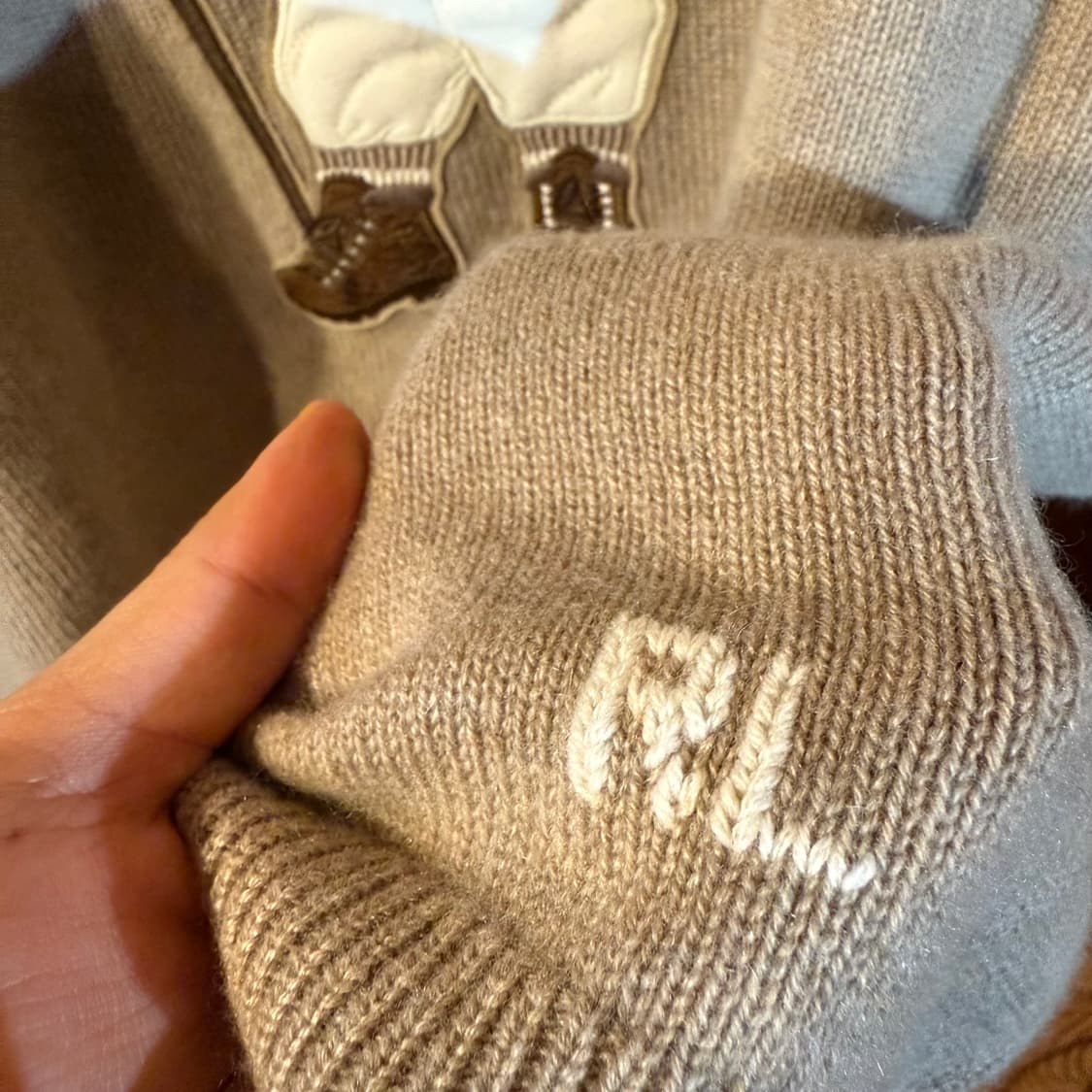 랄프로렌 퍼플라벨 24 F/w 베어 캐시미어 스웨터 니트 상품이미지9