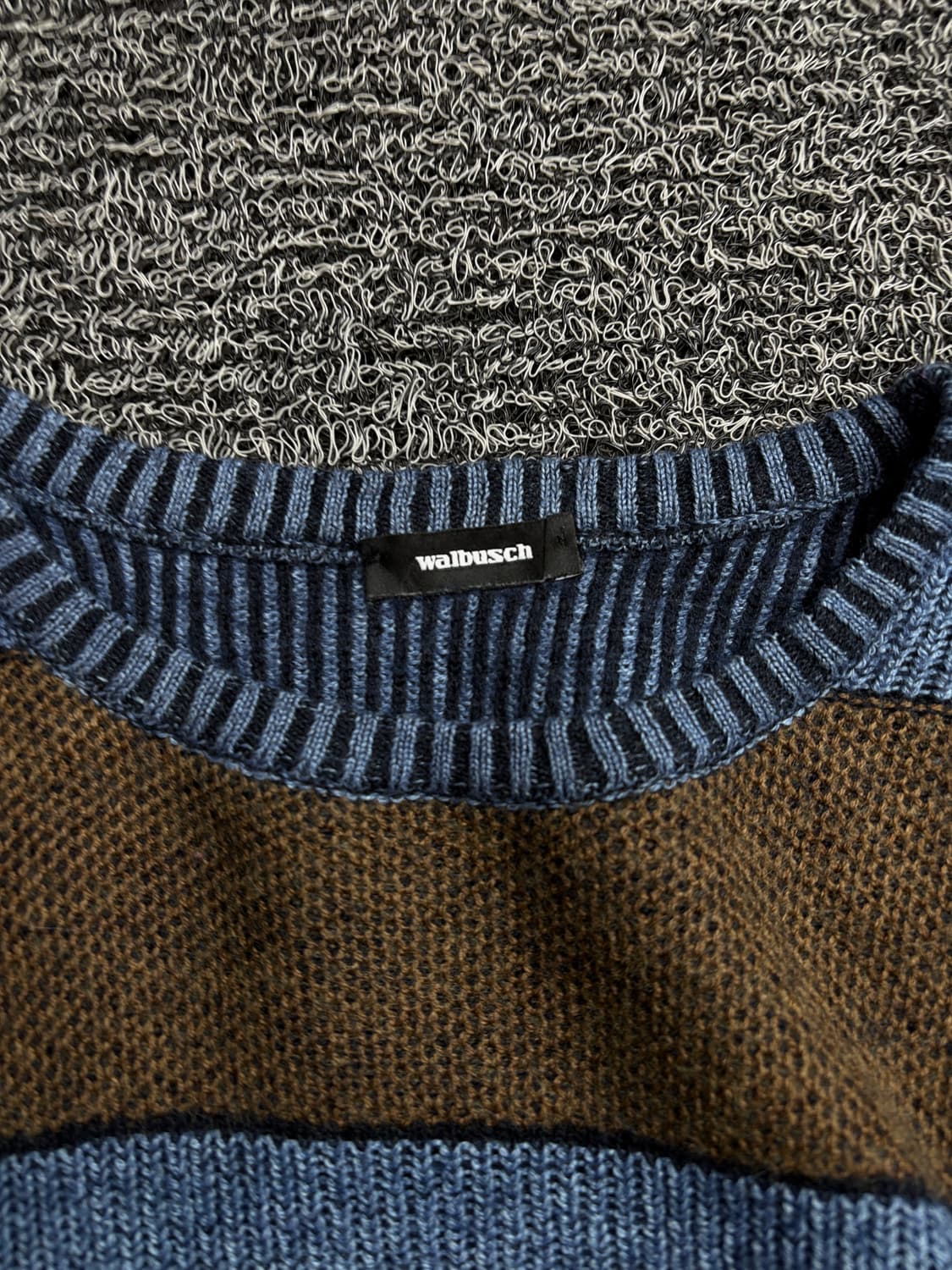 Walbusch 아카이브 빈티지 케이블 패턴 박시핏 스웨터 1949 상품이미지3