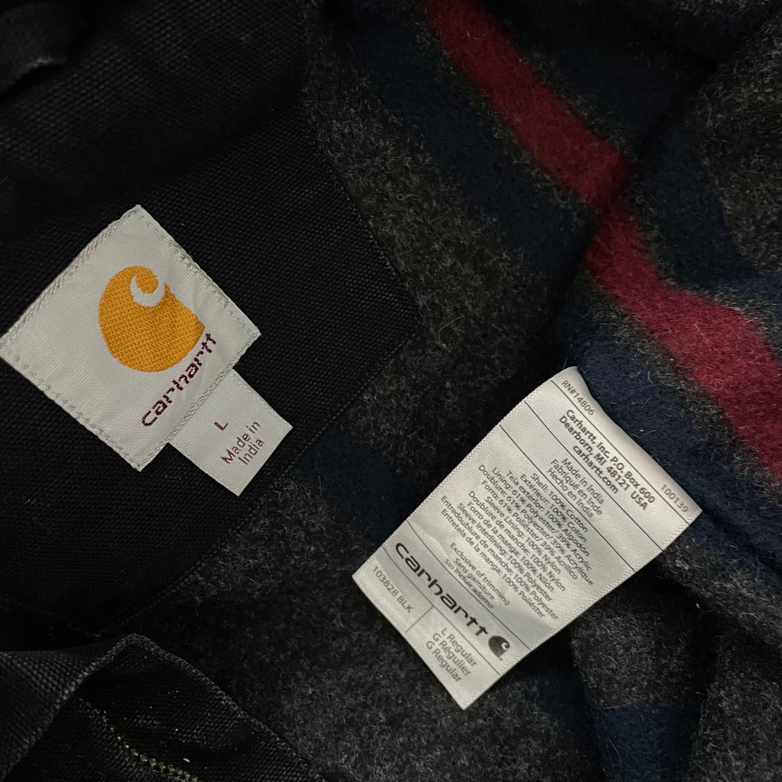 칼하트 OG j01 j97 디트로이트 페인터 워크자켓 블랙 상품이미지6