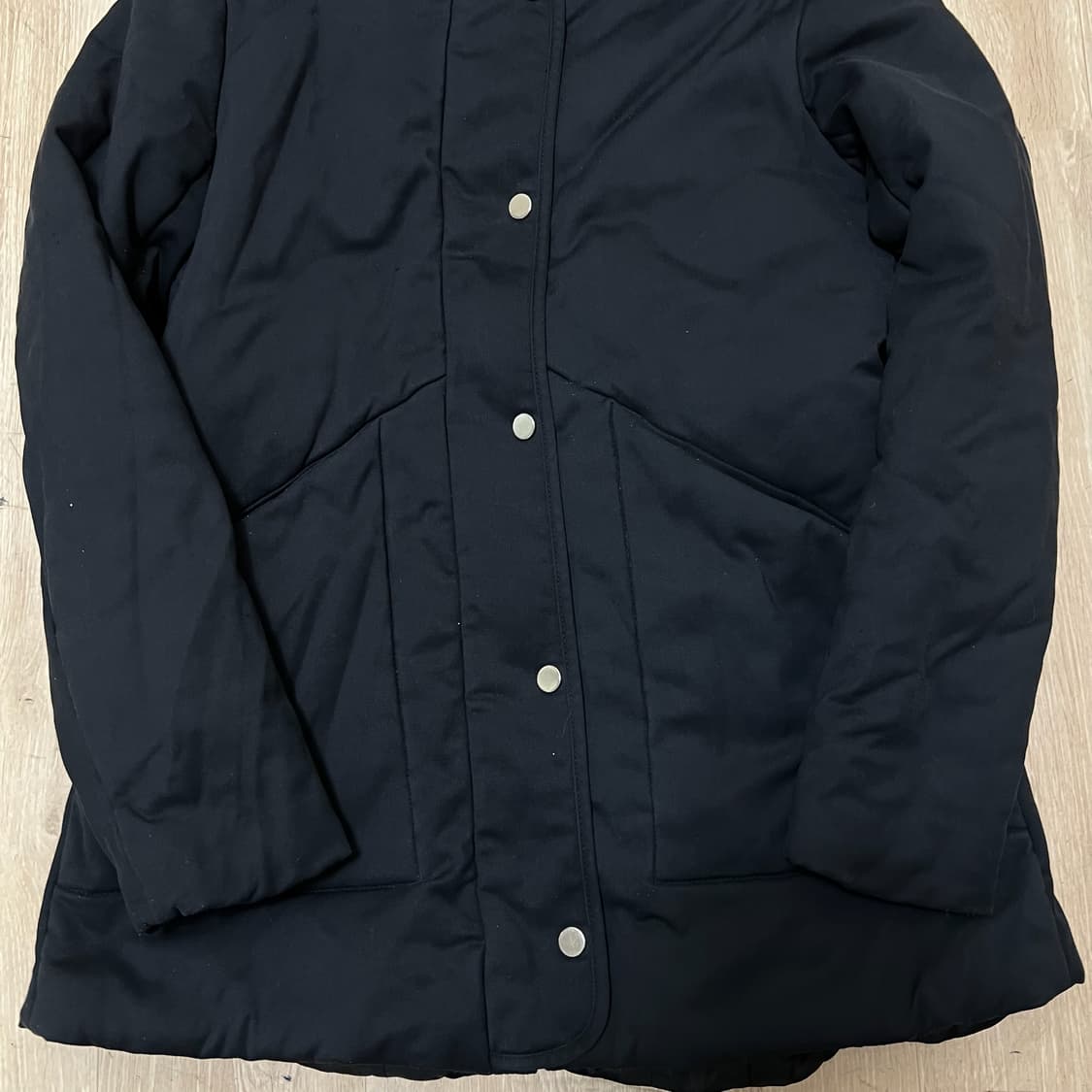 마쥬 여성 클래식 버튼 후드 패딩 1사이즈  상품이미지3