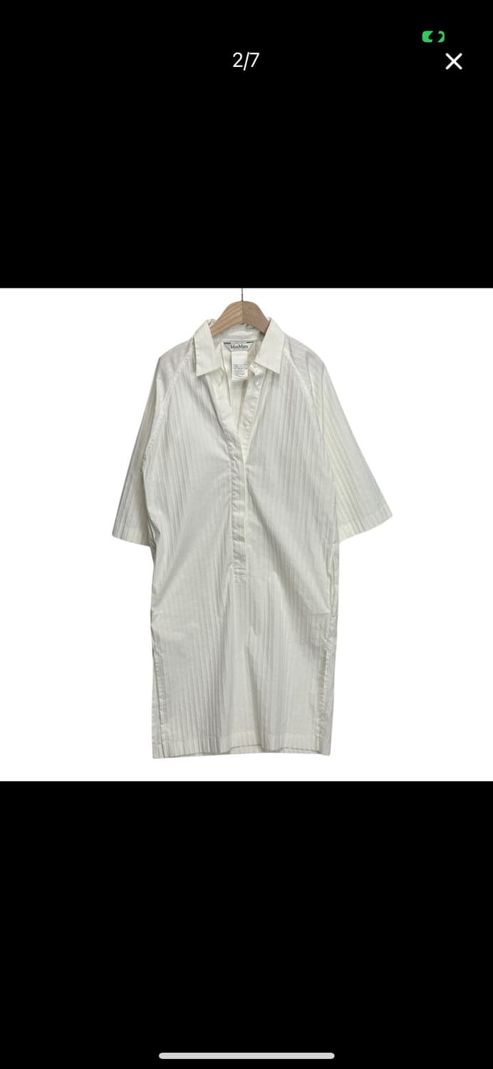 [38]막스마라 스트라이프 셔츠 원피스 상품이미지2