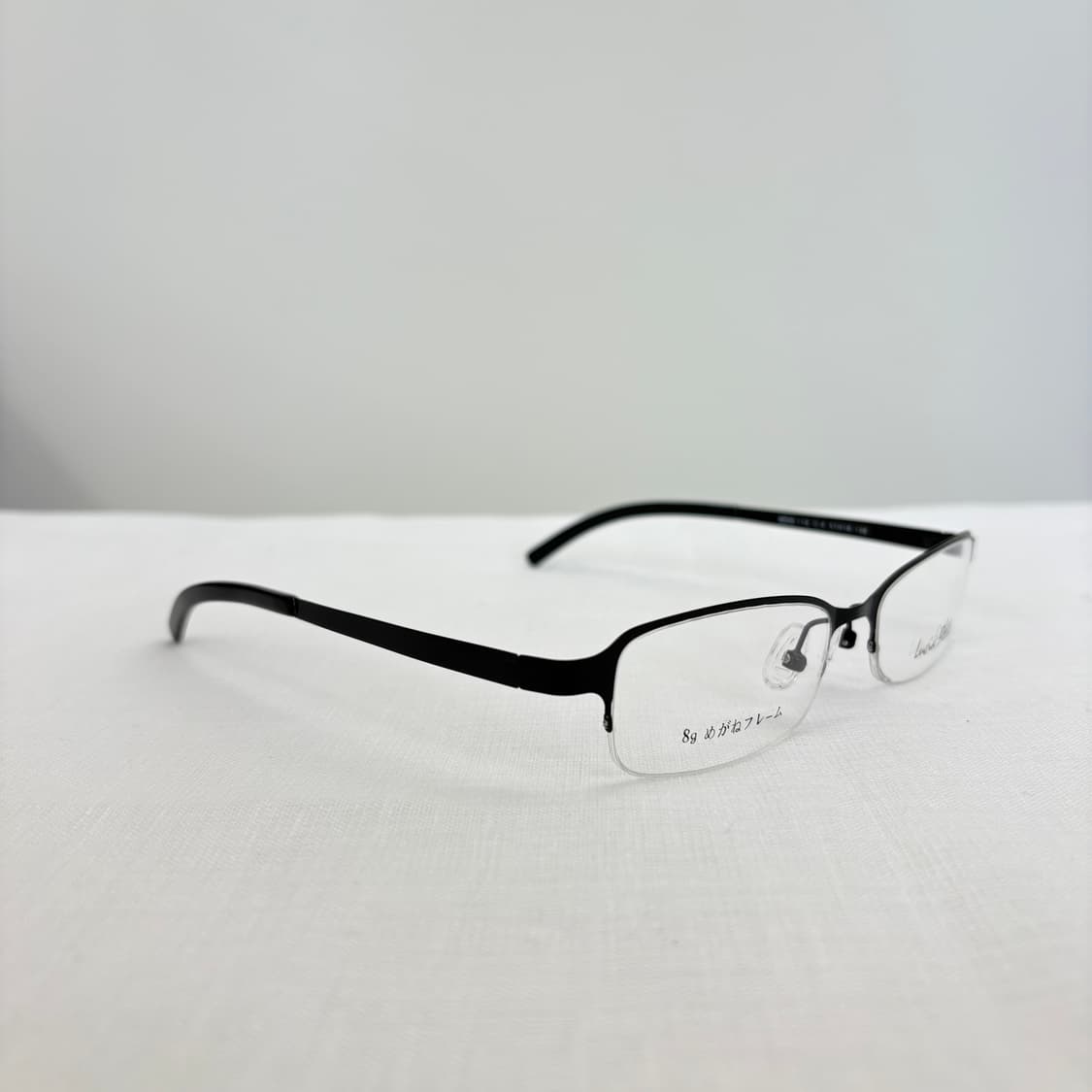 LUCIA BELLE 무광 블랙 사각 반무테 상품이미지3