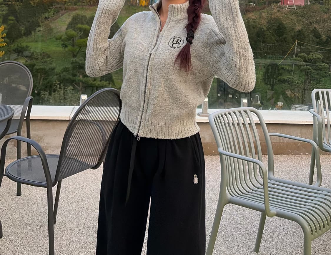 아카이브 투웨이 니트 집업(s) 상품이미지8